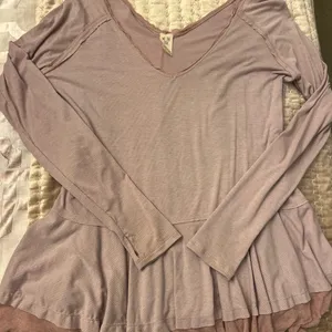 Free People We The Free Mauve layered blouse thumbnail 2