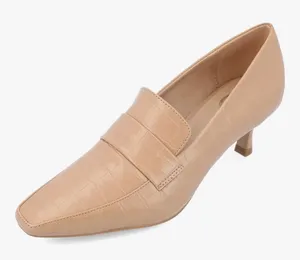 NEW Journee Collection Tan Faux Alligator Celina Pumps 8 $95 thumbnail 1