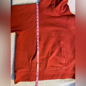 LULULEMON Loungeful Hoodie Sweatshirt Pullover Fleece in Red Rock Size 6 thumbnail 16