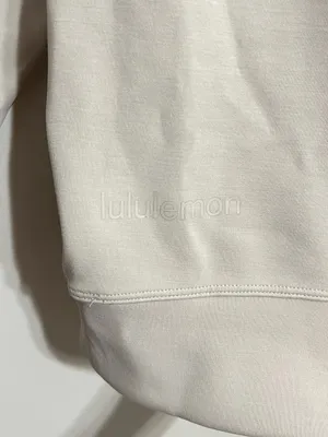 Lululemon Softstreme Cropped Crew Size 4 Pullover Sweatshirt Bone thumbnail 5