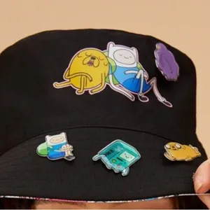 ADVENTURE TIME 4pcs Collaborative Fun Cartoon Badges Brooch Set NWOT thumbnail 5
