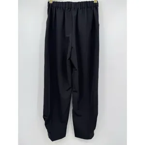 Dazy Baggie Ankle Pants Womens Large Black Pleated Front Minimalist Basic Slacks thumbnail 2