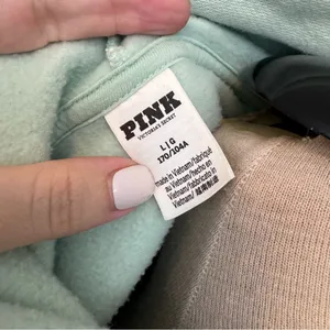 Victoria’s Secret PINK Mint Green Ski Aspen Campus Hoodie Large thumbnail 5