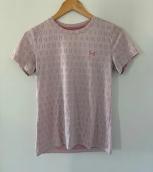 Under Armour Pink Athletic T-shirt thumbnail 1