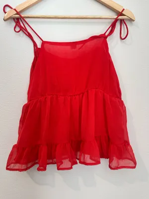 Old Navy Orange Top Tank thumbnail 2