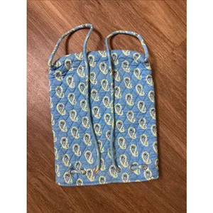 Vintage Vera Bradley Pleated Tote Bag Blueberry Blooms Pattern‎ Retired Pattern thumbnail 2