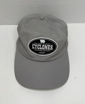 Iowa State Cyclones Gray & Black Hat – OSFM – Cyclone Nation – 100% Cotton thumbnail 1