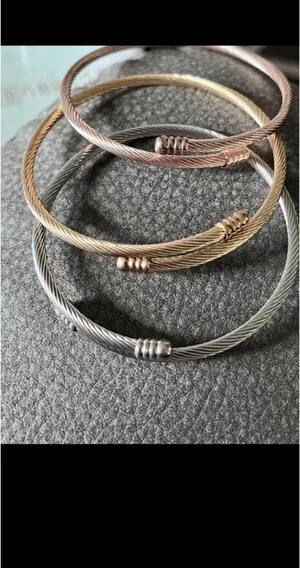 Anthro rose gold cable bracelet (1) thumbnail 2