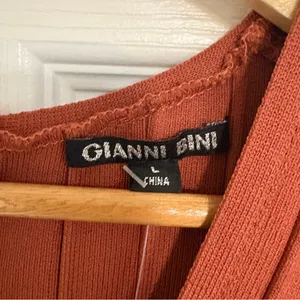 Gianni Bini Burnt Orange The‎ In Crowd Dress Size Large thumbnail 8