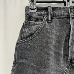 Free People We The Free Brea Denim Mini Skirt 24 XS Black Grunge Goth Edgy thumbnail 6