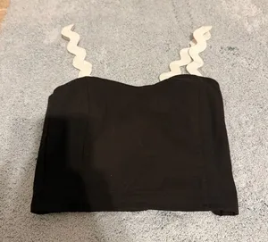 back and white tank Black thumbnail 1