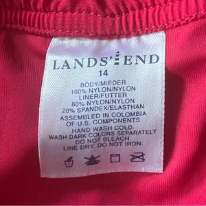 Lands’ End Built in Underwear Fly Front Hybrid Pink Shorts thumbnail 3