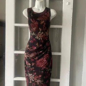 Peruvian Connection Floral Midi Ruched Dress thumbnail 2