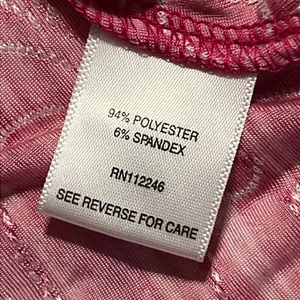 Sami & Jo size medium womens fuchsia short sleeve blouse lightweight stretchy thumbnail 6