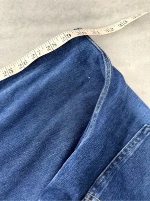 NWOT Halara Size 2X Pull On Wide Leg Jeans Blue Stretch Denim High Rise Regular thumbnail 10