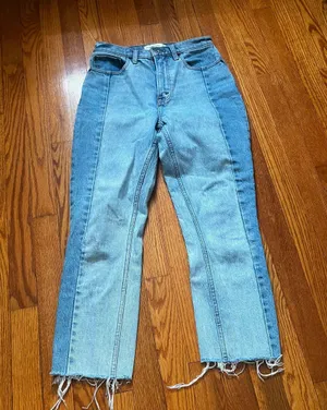 Abercrombie high rise mom jeans size 0 25r thumbnail 1