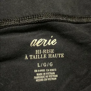 Aerie Women’s Black Hi‎ Rise Leggings Large thumbnail 3