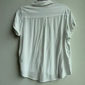 Samsoe Samsoe Office Career Shirt Womens Medium Majan Short Sleeve Shirt White thumbnail 8
