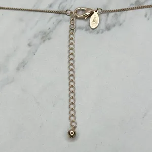 Chico's Rose Gold Tone Chain Link Rhinestone Pendant Necklace ✨ thumbnail 4