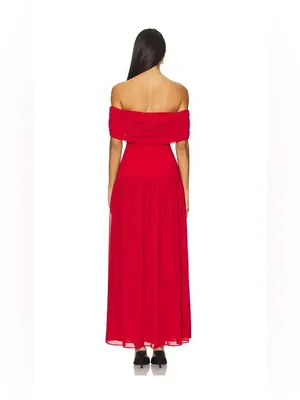Lovers and Friends Blake Maxi Dress in Red thumbnail 2