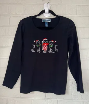 CHRISTMAS women’s long sleeve size M ✨ thumbnail 1