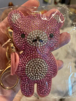 Pink Bear Keychain thumbnail 1