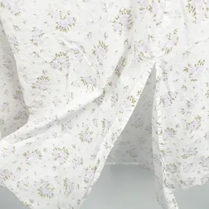 Lulus Womens Darling Appeal Floral Puff Sleeve Cottagecore Milkmaid Midi Dress L thumbnail 5