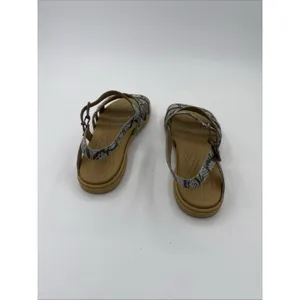 CROCS TULUM SANDAL Snake Print Multi Strap Sandal Women's 8 thumbnail 3