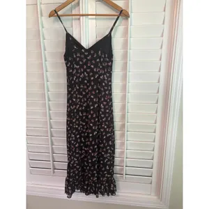 Ultra‎ Flirt Black Butterfly Pattern Mesh Dress Medium thumbnail 2