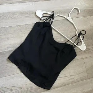 Abercrombie & Fitch Cami Tank Top v neck crop womens Black (xsmall) going out thumbnail 1