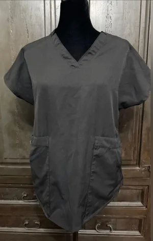 Climate Right by Cuddl Duds Black Short sleeve Scrub - Size Small thumbnail 1