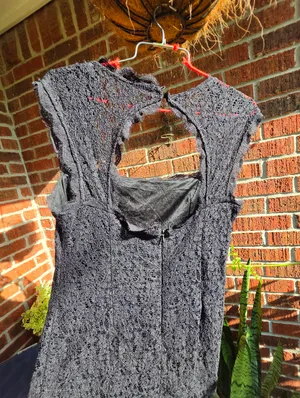 Adrianna Papell 8 Black‎ Lace Cocktail Dress thumbnail 5