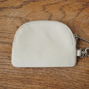 Lululemon Pouch Wristlet Keychain Women Cream Logo Strap Sporty Athleisure thumbnail 5
