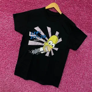 Homers Japanese Promo Mr Sparkles The Simpsons Cartoon Tee M thumbnail 3
