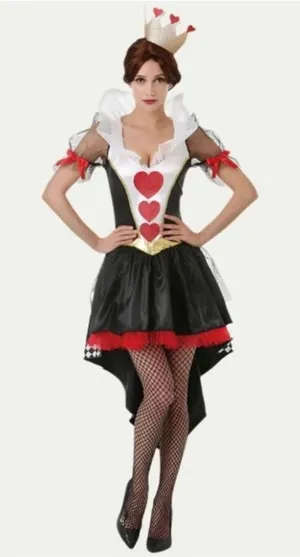 Hauntlook Queen Of Hearts Adult Halloween Costume Women’s Size Medium NEW thumbnail 1