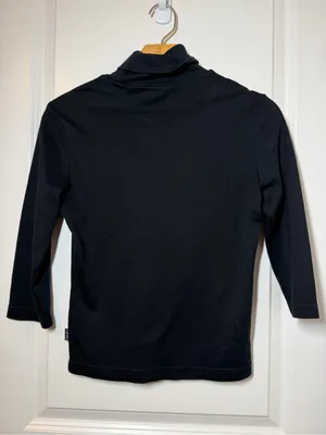 Esprit Black Turtleneck Top with Argyle Detail thumbnail 6