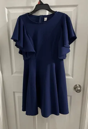 Navy Blue Dress Size L Size L thumbnail 1