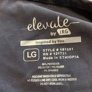 Elevate by IRG Women’s Pewter Gray V Neck Scrub Top Large‎ thumbnail 7