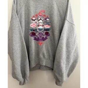 Free People Movement On Your Mark‎ Mock Neck Sweatshirt Gray Women's Size Small thumbnail 5