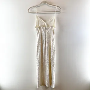 Alice + Olivia Valli Cutout Sequined Mesh Mini Dress White 4 thumbnail 5