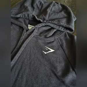 Gymshark Hoodie Women M Cropped Hooded Sweatshirt Pullover Athleisure thumbnail 3