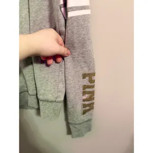 PINK Victoria's Secret Sweatshirt Panthers‎ Graphic Sequins Gray Small thumbnail 3