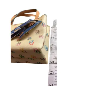 Dooney & Bourke‎ Tiny East/West Bag White Multi Color Monogram Mini Tote WI396 thumbnail 9