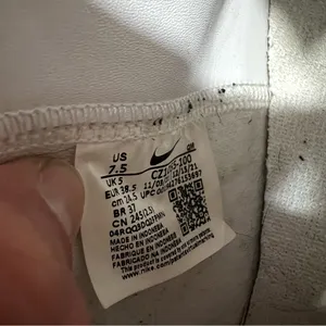 Nike Blazer Mid ‘77 Vintage White Black Sneakers basketball foam tongue 7.5 thumbnail 9