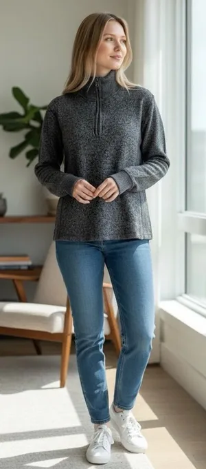 The North Face Wool Blend Women’s Pullover Sweater Size M thumbnail 1