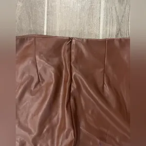 Vestique Brown Faux Leather Pants thumbnail 4