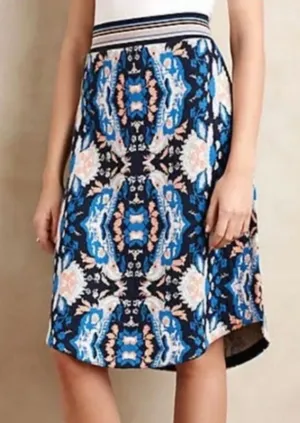 Moth x Anthropologie Antica Patterned Bohemian Sweater Skirt Size Small. thumbnail 1