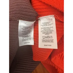 NWT Ann Taylor Ribbed Crewneck Sleeveless Sweaters Size Small (2) Brown Orange thumbnail 7
