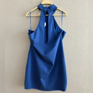 NWT Remi x Revolve Carli Mini Dress in Bright Blue Size 1X‎ thumbnail 3
