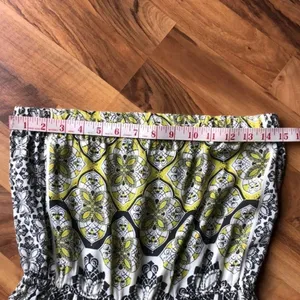 O’Neill Boho Strapless Sun Dress Black Yellow Medium thumbnail 8